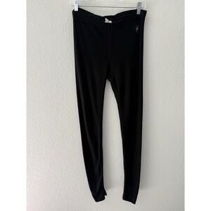 Ibex Womens Merino Wool Baselayer Leggings Medium Black USA